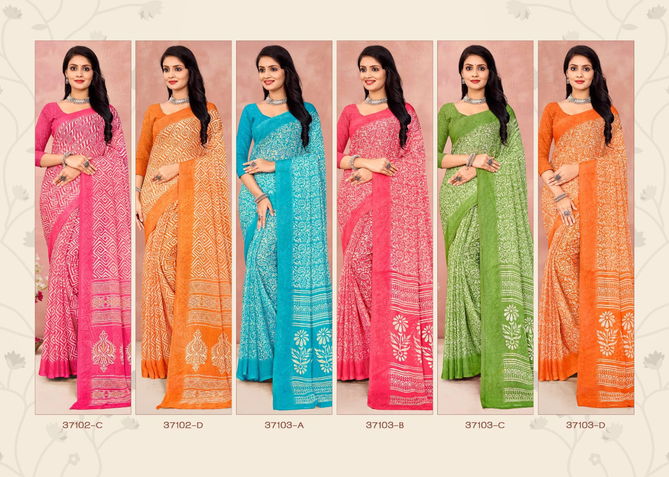 Star Chiffon Vol 175 By Ruchi Daily Wear Printed Chiffon Saree Suppliers In Mumbai
